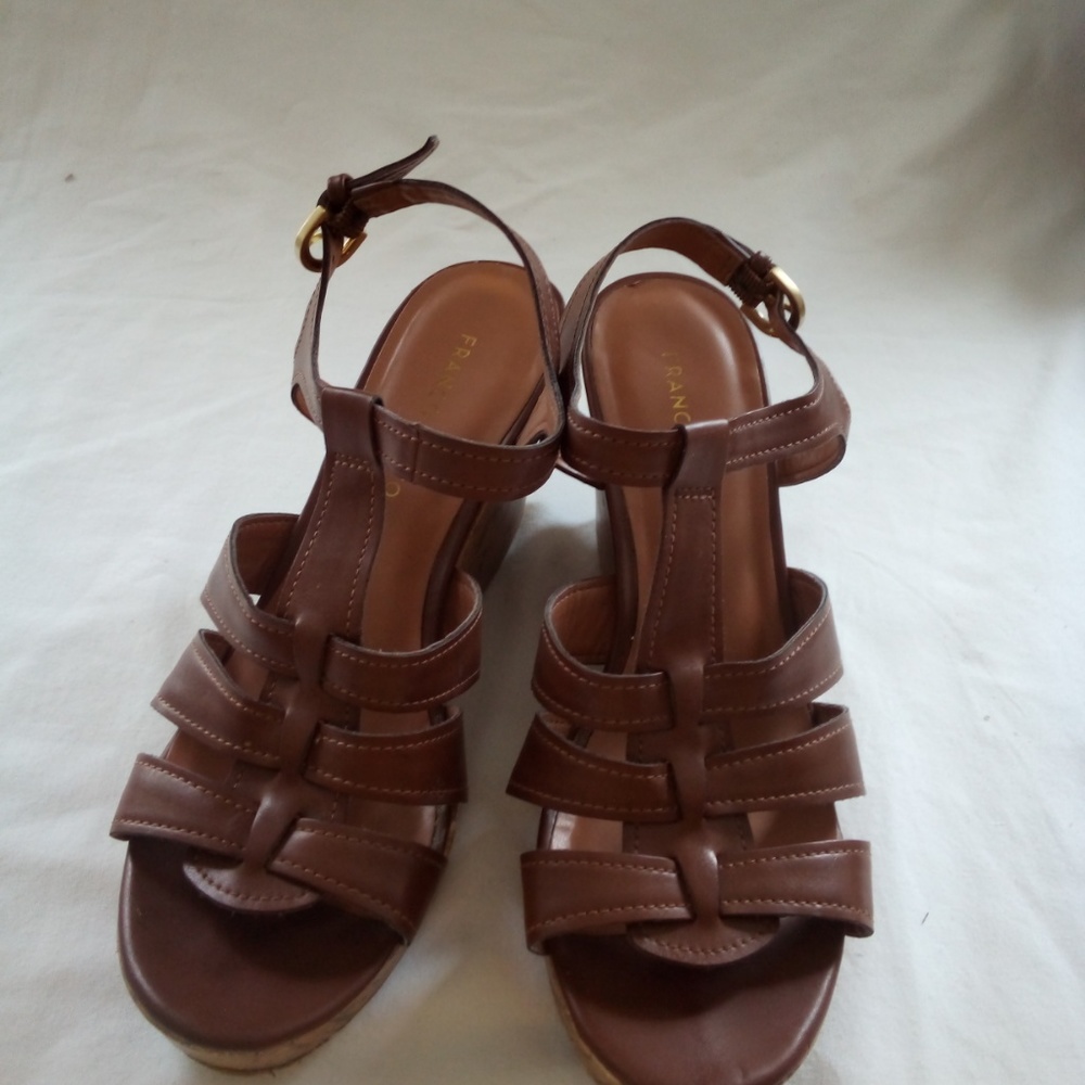 Franco Sarto Marybeth wedge sandals. Size 9 EUC - Picture 2 of 4